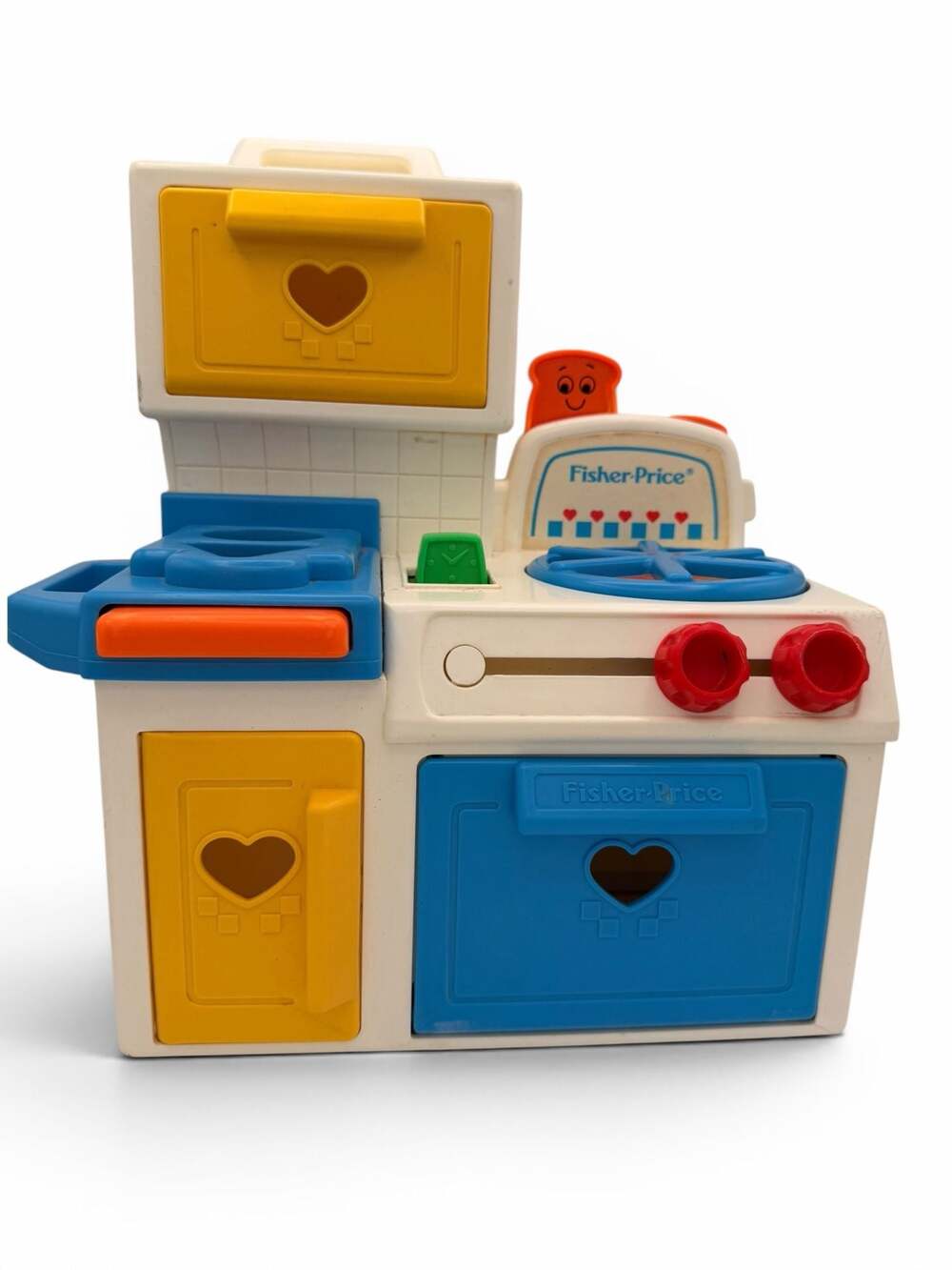 Vintage Fisher-Price Kitchen Center Tabletop Toy Stove Oven Toaster #2102